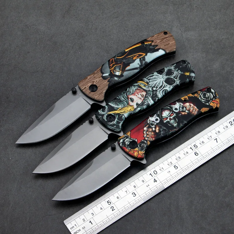 X79 Outdoor Camping keychain pocket folding knife 440C blade steel handle camping hunting outdoor survival EDC tools