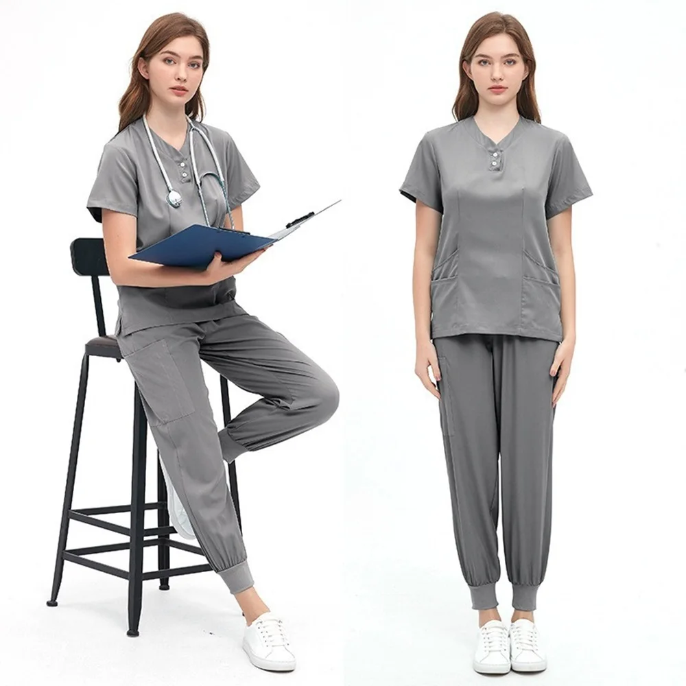 Wholesale Cheap Price Functional Jackets Comfortable Nurse Scrubs Sets Stylish Healthcare Uniforms Nursing Uniforms Sets