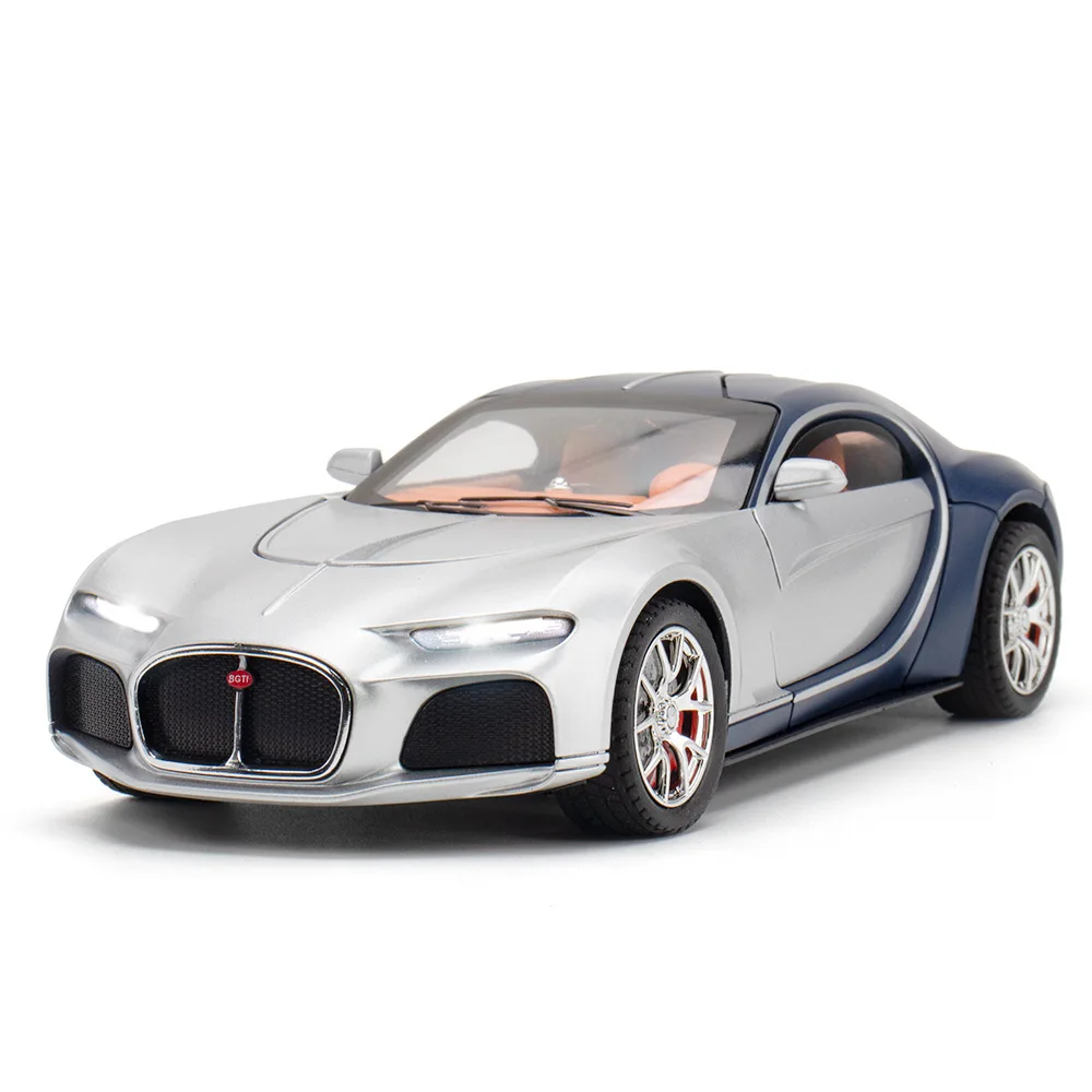 Новый продукт, имитация 1:24 Bugatti Atlantic, литая под давлением, модель спортивного автомобиля из сплава, Детская игрушечная машинка