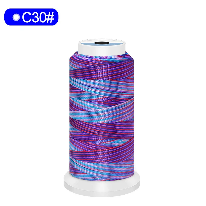 Оптовая продажа экологически чистых полиэфирных мешков радужные швейные нитки