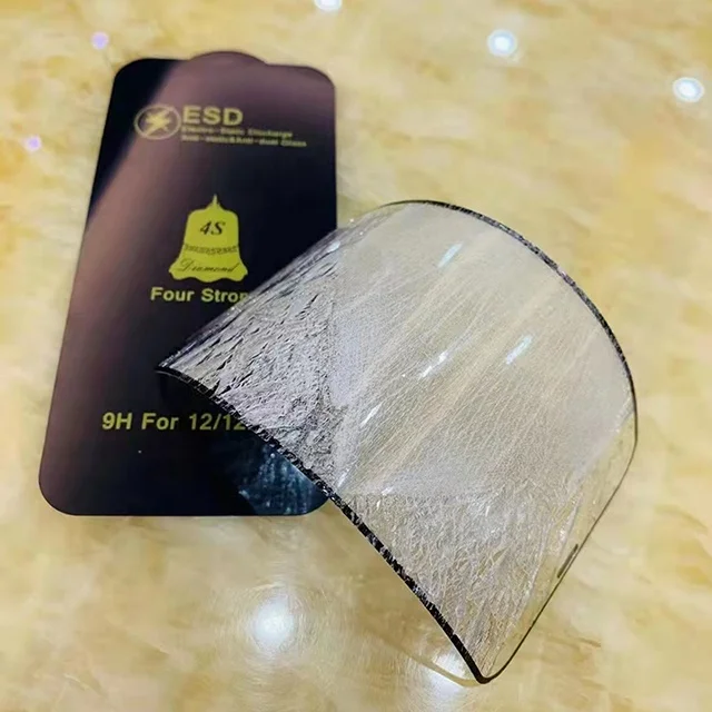 Four Strong ESD Anti-static Glass 9H 2.5D High Clear Tempered Glass Screen Protector For iPhone 13/Motorola/Samsung/Xiaomi