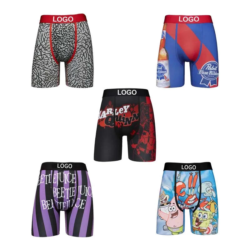 2023 New  Polyester Boxing Shorts Brand Logo Customized Short Boxing Shorts Underwear