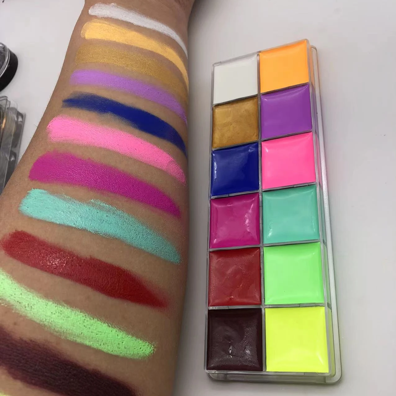 12 colors High Quality waterproof  Body Painting Professional Colorful Body Art oil  Face Body Paint