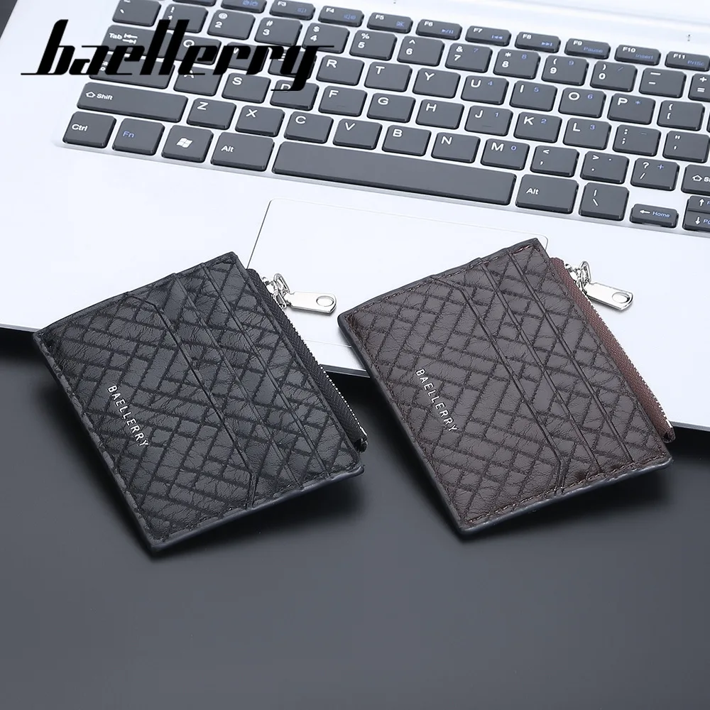 Baellerry Minimalist Coin Purse Slim Front Pocket Cases Credit Card Holder Wallet Credit Card Holder Pack