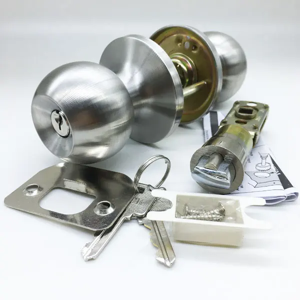 North American  Popular Toilet Door Lever Handle Knob Lock With Privacy Door Lever Black