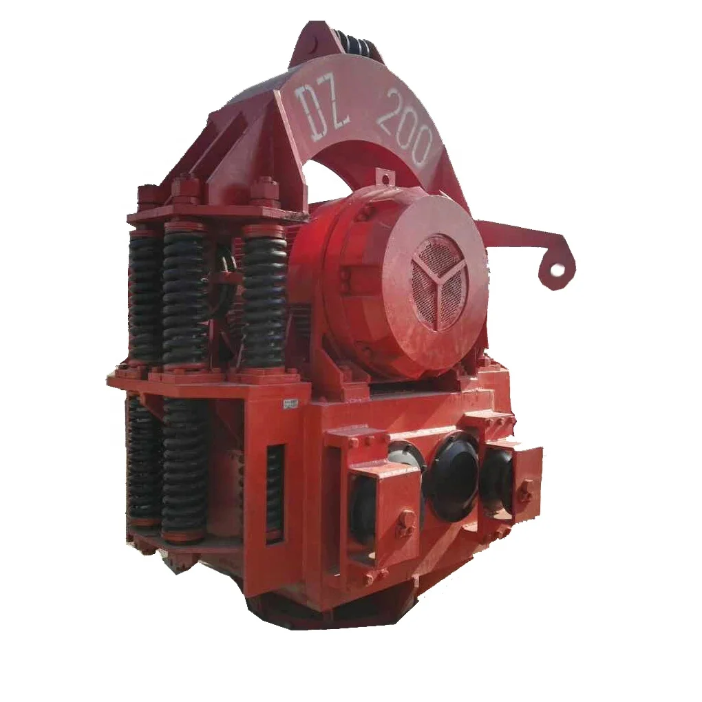 Crane type RT-200A electric vibratory pile driver for steel casing pile