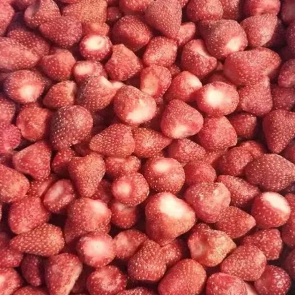 Wholesale IQF Freshly Chosen Frozen Strawberries in Bulk Sliced and Water Preserved in Carton Packaging for Convenience