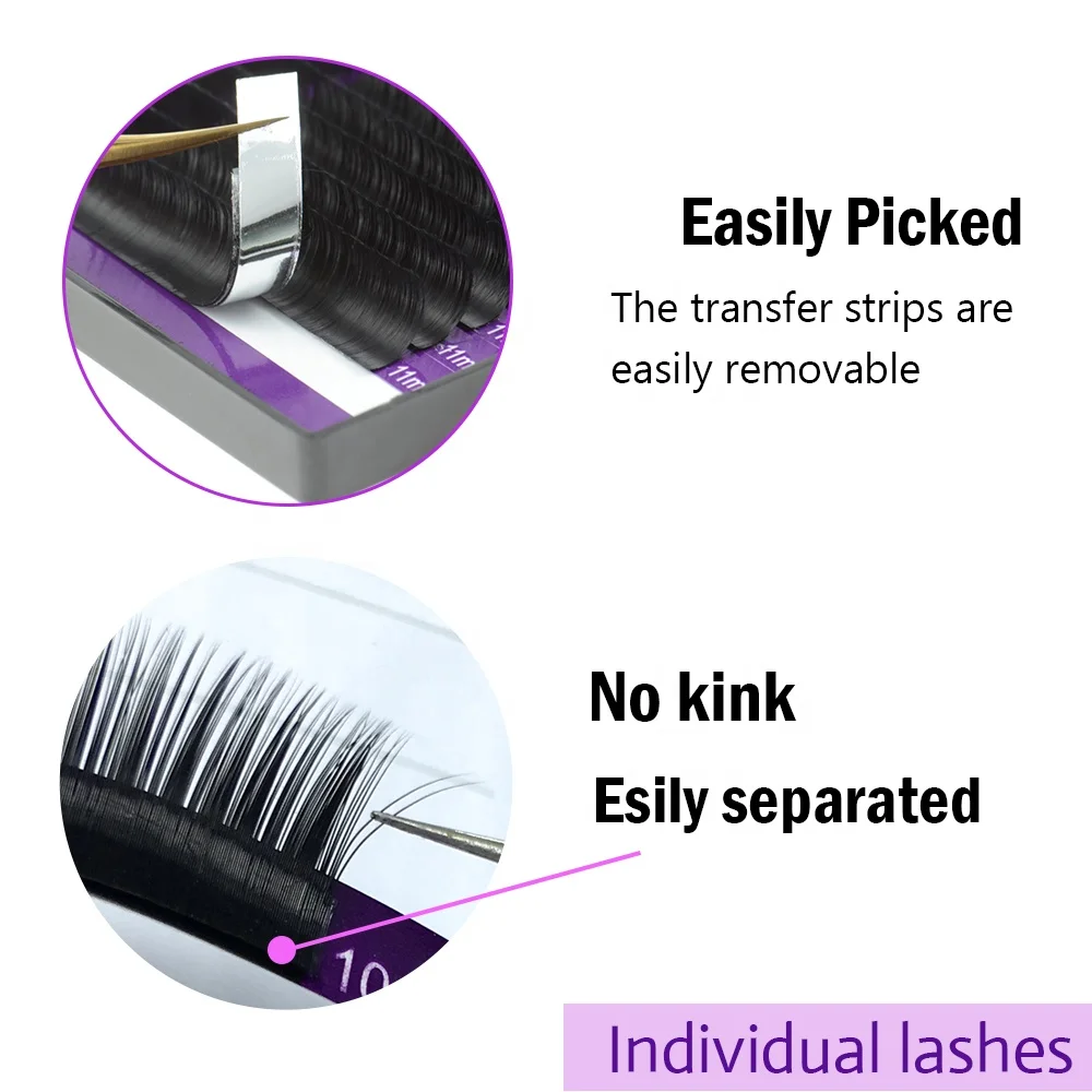 NAGARAKU eyelash extension supplier private logo lashes easy fanning  lashes volume