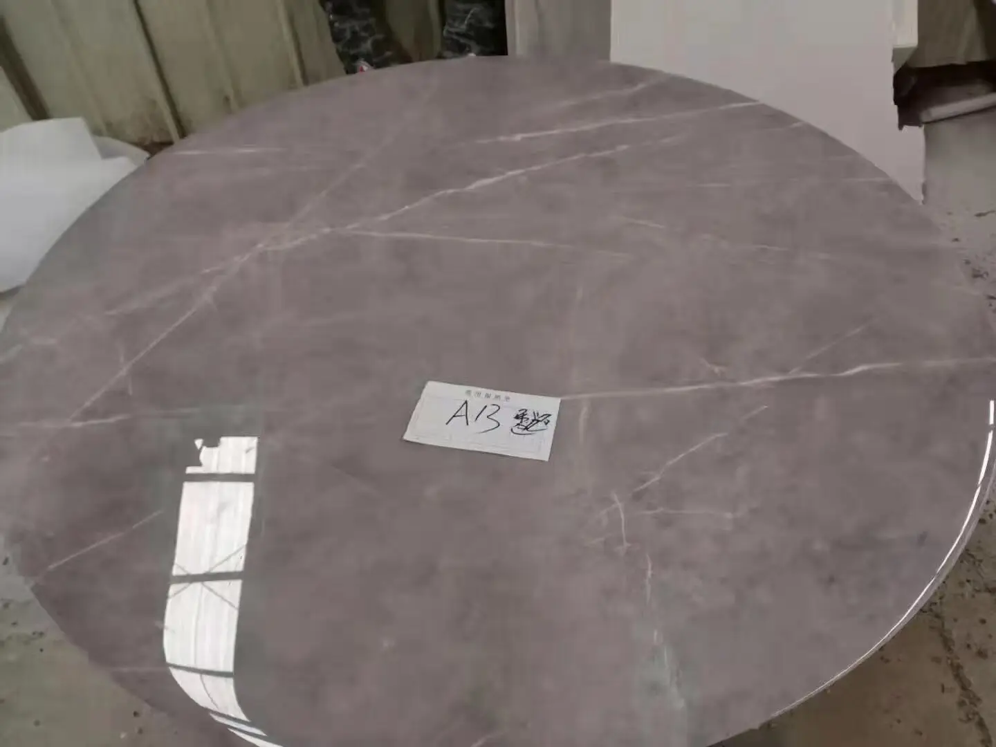 Artificial stone coffee tables inkjet marble round dinning tables