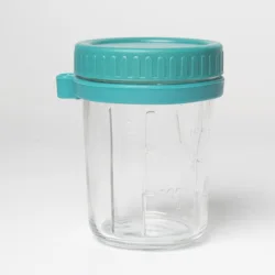 Overnight Oats Jars with Lid and Spoon 10 oz 300ml Oatmeal Container with Measurement Marks Mason Jars with Lid