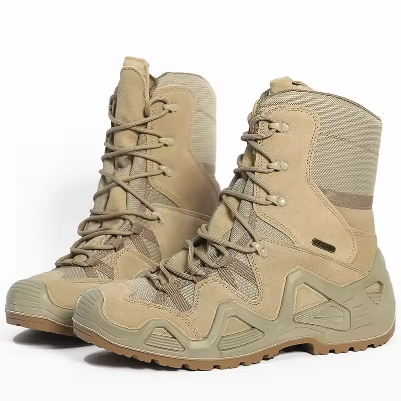 High Top Stylish Leisure Anti-puncture Anti-impacting Steel Toe PU Sole Suede Working Safety Shoes For Industrial Protection