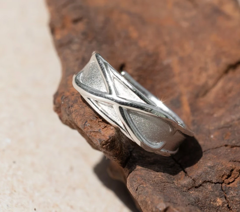 Minimalist Waterproof Black Goku Time Ring Silver Plated Ring Made Of High Quality Stainless Steel Time Jewelry In Fashion