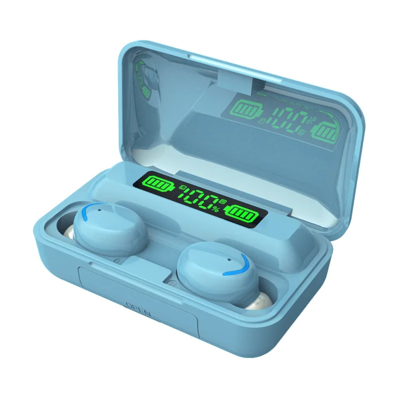 F9 Wireless in-ear headphones Earphone With LED Display mirror Audifonos Inalambricos Gamer Auriculares y Auriculares internos