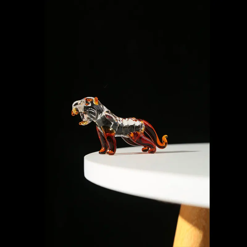Christmas Decoration Blown  Mini  Crystal Glass Animal Horse Figurine