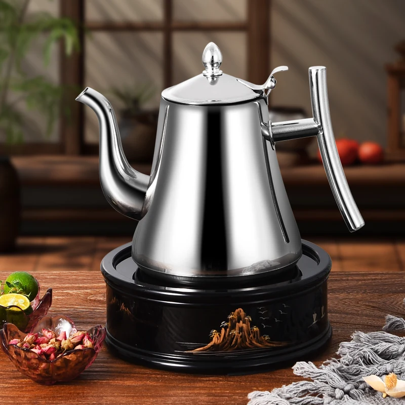 Yuedisi Factory Stainless Steel Classic Pot Coffee Kettle Tea Kettle with Tea Strainer Induction For Hotel Restaurant