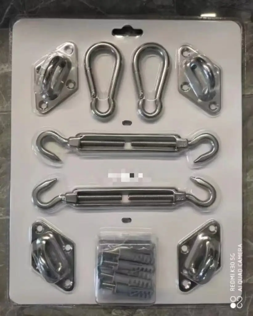 Rectangle Waterproof shade sails Outdoor sun shade sail retractable awning parts sunshade sail components