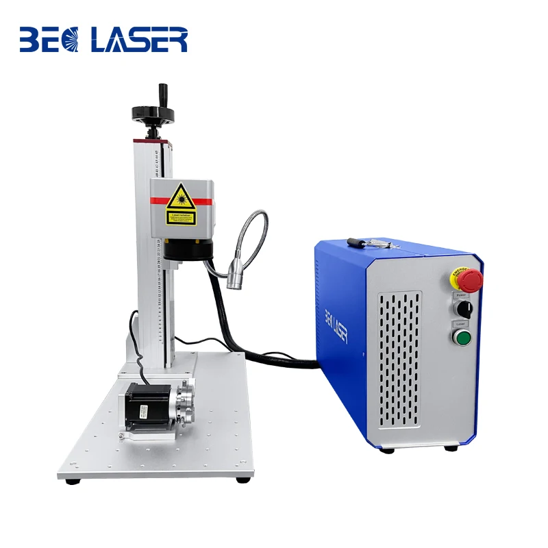 JPT Raycus Fiber Metal 20w  30w 50w Silicone Laser Engraving marking  Machine for leather Acrylic wood cutting