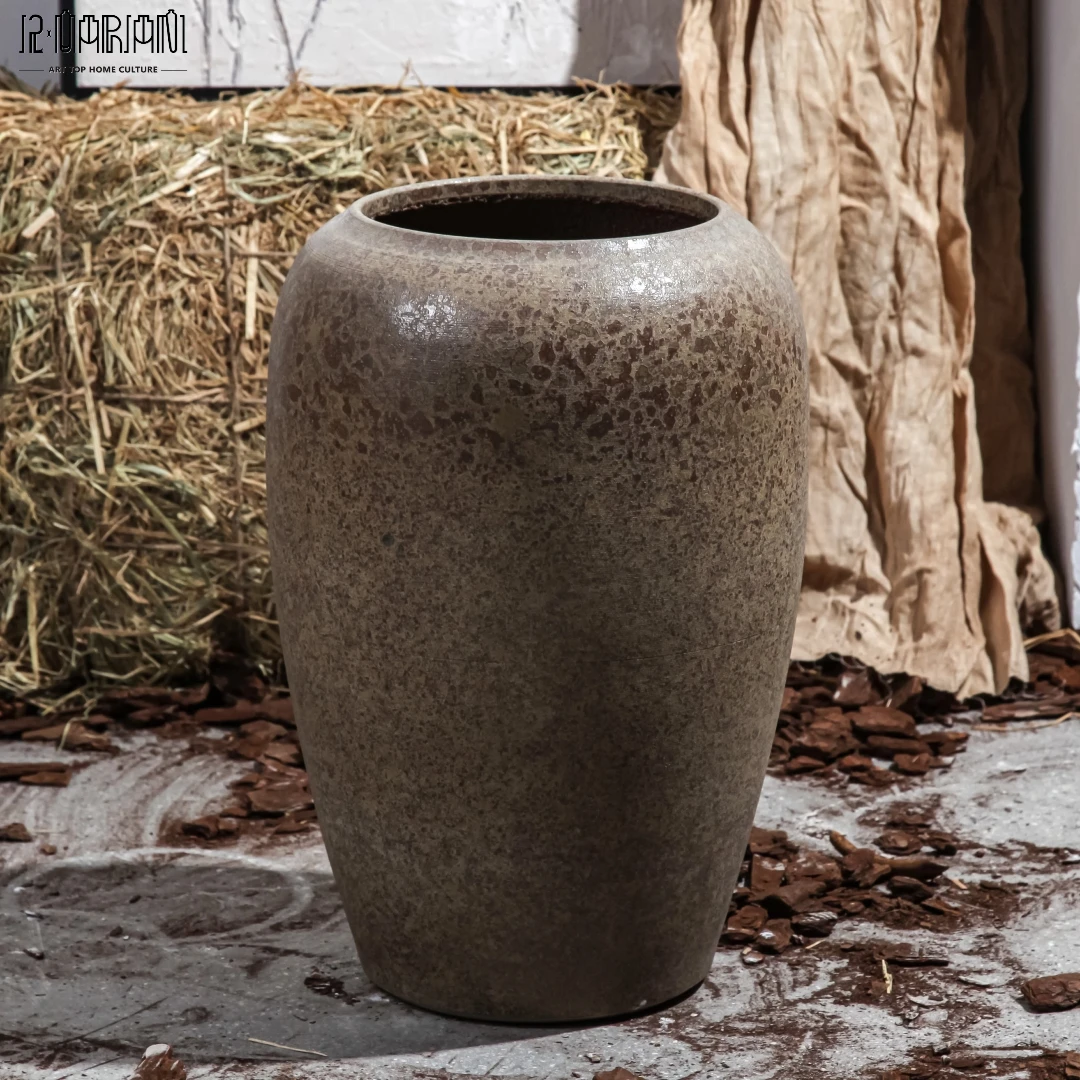 Best Quality Chinese Vintage Handmade Antique Ceramic Large Outdoor Tall Vases For Garden House Decoration