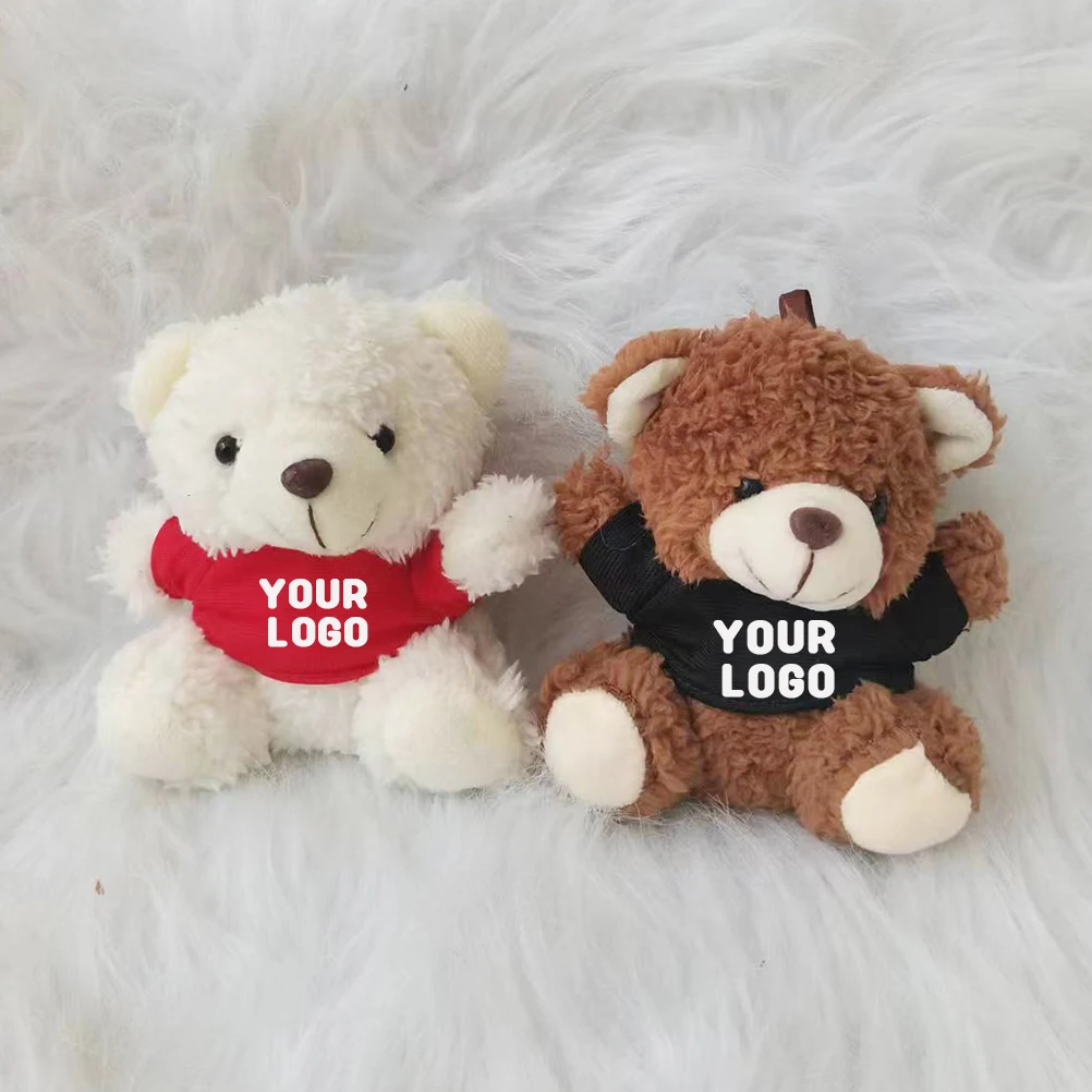Personalised T-Shirt Teddy Bear Mini plushie  with Customized Text LOGO Teddy Bear Company event souvenir