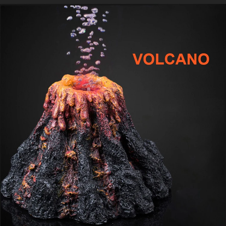Simulated Volcano Craft Landscaping Aquarium Resin Ornaments Decoration