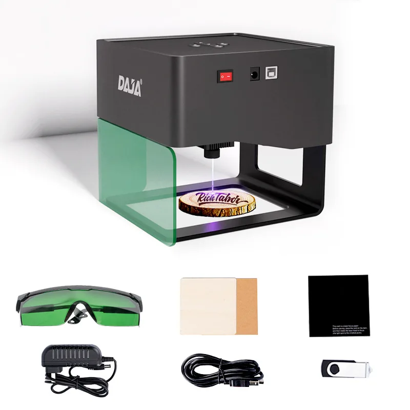 DAJA DJ6 3w Laser Power Portable Mini Higher Columns Small Laser Marking Engraver Cutter Laser Machine