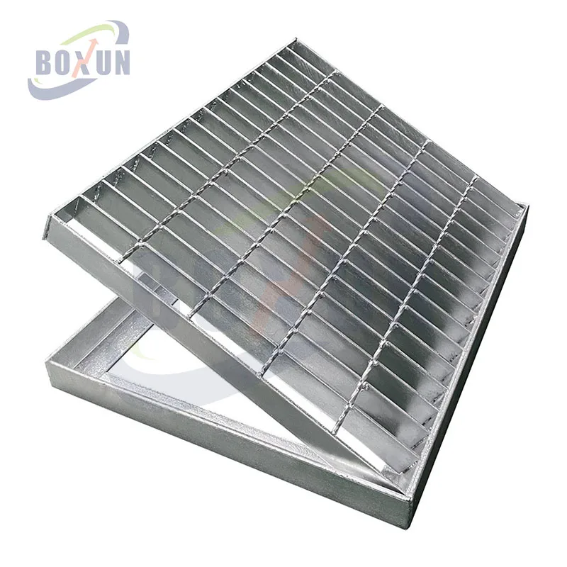 Customize steel driveway grating Hot-dip galvanized steel grating with frame building material products Factory