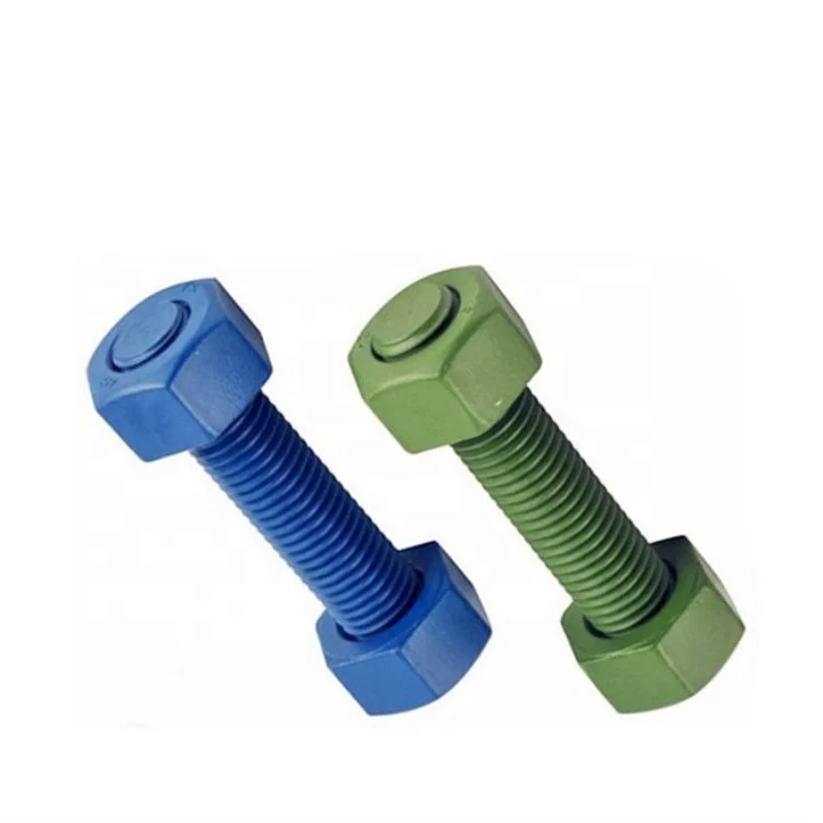 API 20E ASTM A193 B7/ ASTM A194 2H High Strength Stud Bolt With Nuts Screw Fasteners For Oilfield Wellhead Parts
