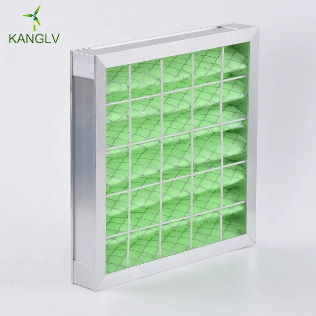 Factory directly sell G1 G2 G3 G4 primary panel air filter aluminum frame pre filter pleated primary air filter