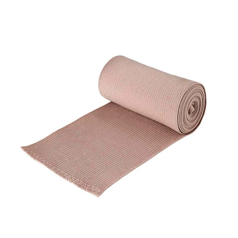 Custom size  4.5m medical strip high compression cotton elastic bandage with aluminium clip