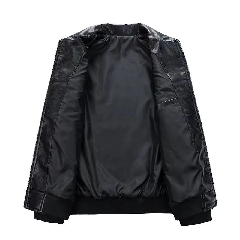 Spring Fall Leather Jacket Jacket JK Jacket Trend Vintage biker wear casual wear Fashion couple country trend