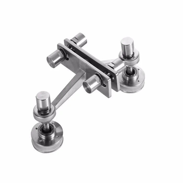 180 Degree Glass to Glass Stainless Steel Glass Canopy Spider Routel Connector Fittings