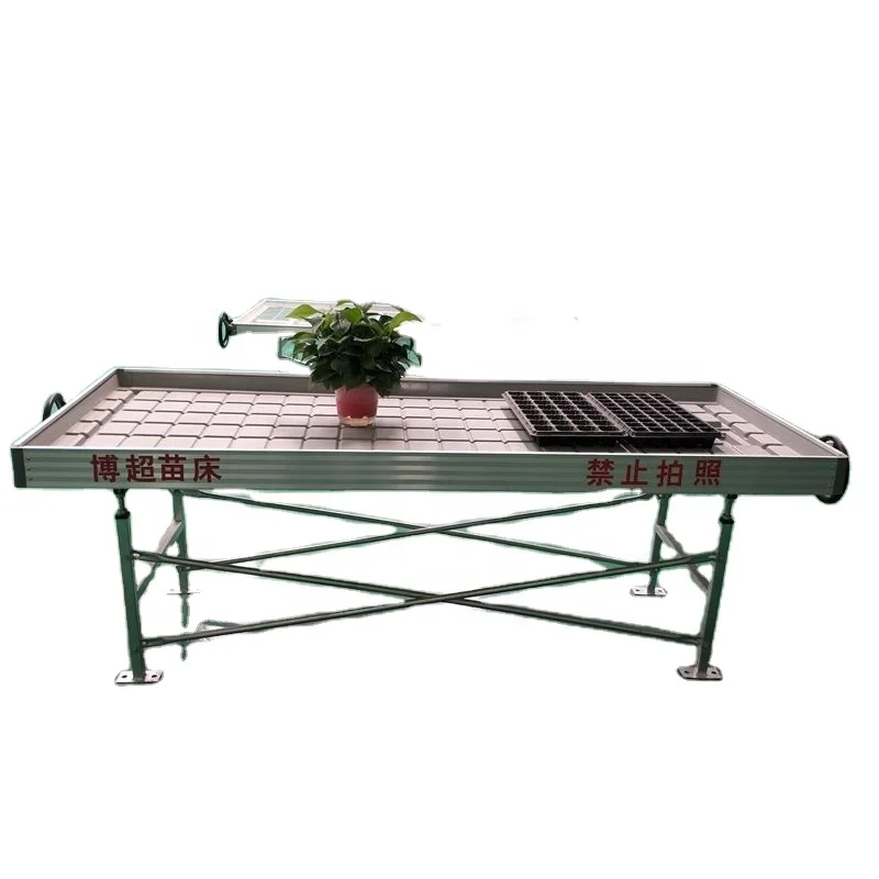 2022 greenhouse customized table ebb and flow tray 4x8 grow bench