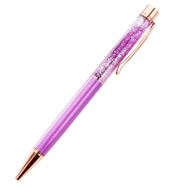 Colorful Metal Pen Refills Bling Floating Glitter Pens