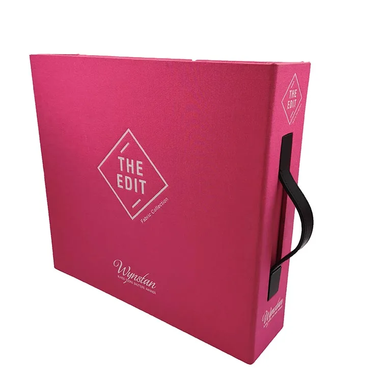 High quality Binder Portable fabric sample book of factory price samples Textile display book