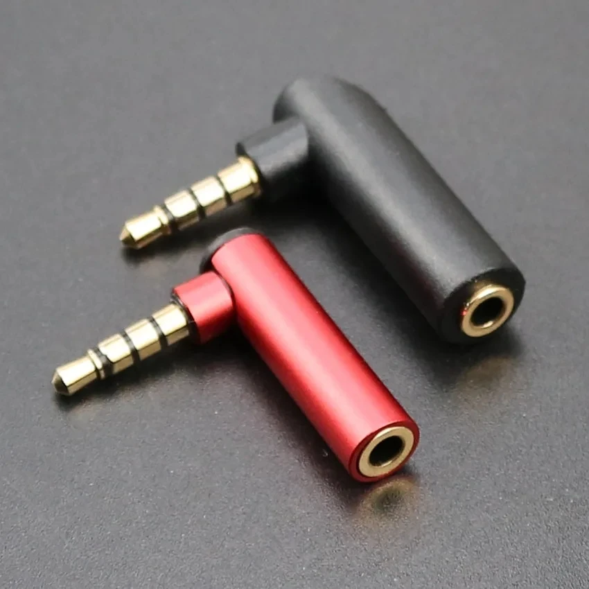 3.5mm Male to Female 90 Degree Right Angled Adapter Converter Headphone Audio Microphone Jack Stereo Plug Connector