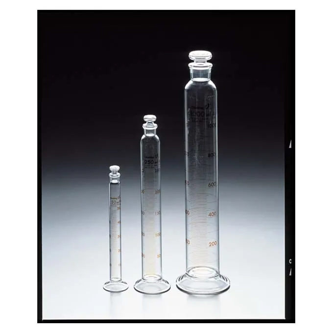 Round base measuring 500 ml glass graduated cylinder from Japan