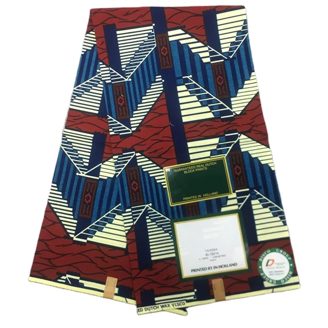 Customization Veritable Wax Guaranteed Real Wax Print Fabric Dutch Holland Pagne Africa Dress 100% Cotton 6 Yards