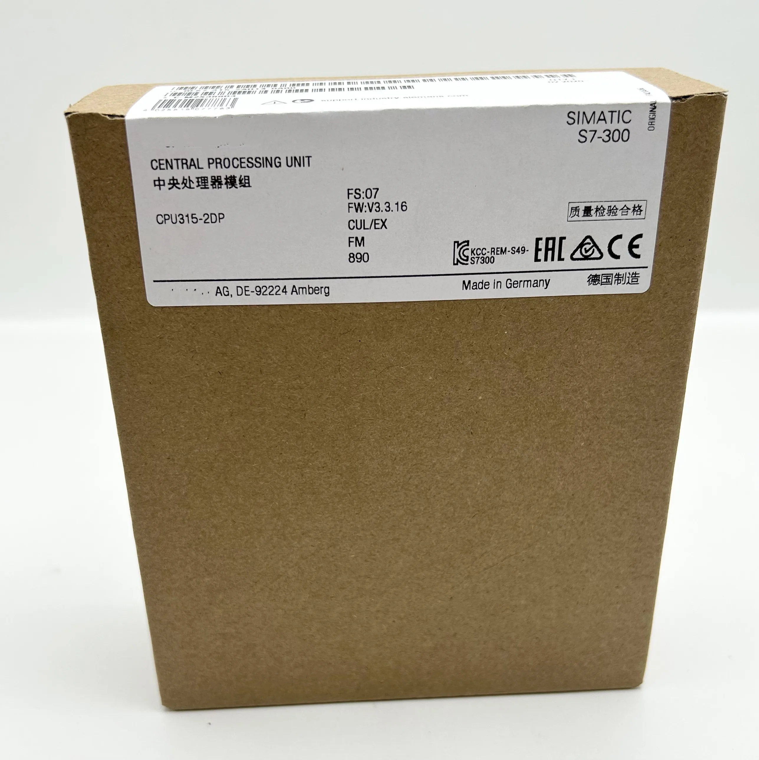 Original spot CPU central processing unit 6ES7315-2AH14-0AB0