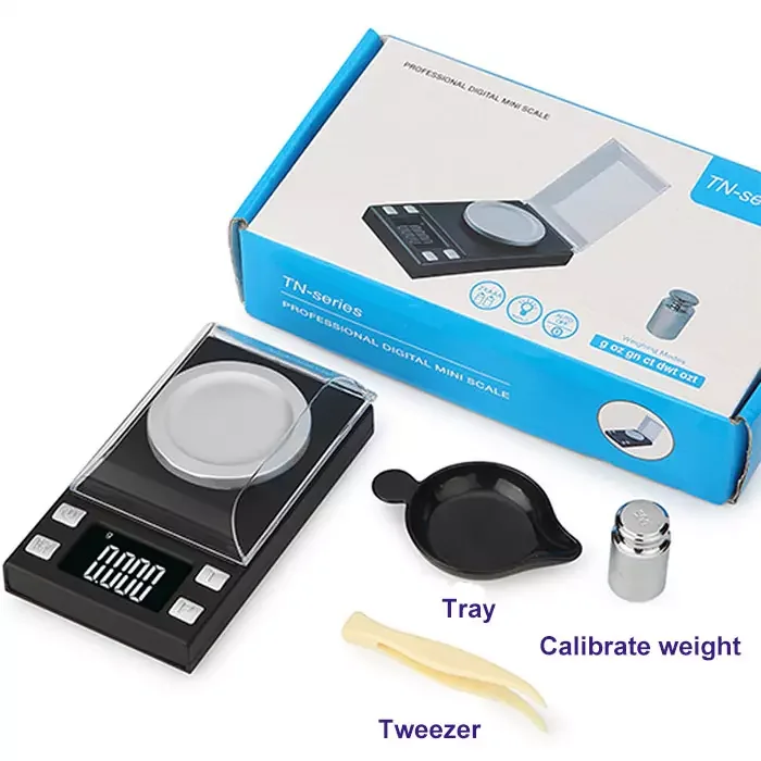 Mini Digital Balance Jewelry Gold  Gram Scales Milligram Scale 20g/50gx0.001g Mini Digital Electronic Weighing  pocket Scales