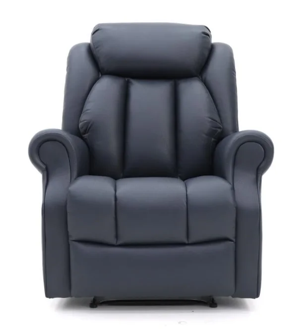 Geeksofa ZOY Comfortable Air Leather Manual Recliner Lazy Boy Sofa Chair With Plastic Handle And  For Living Room And Bedroom