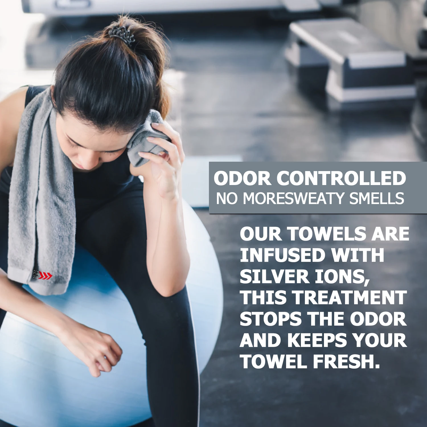 100% Cotton Personalized Embroidery logo Towel Custom Gym Towel Jacquard Sports Towel