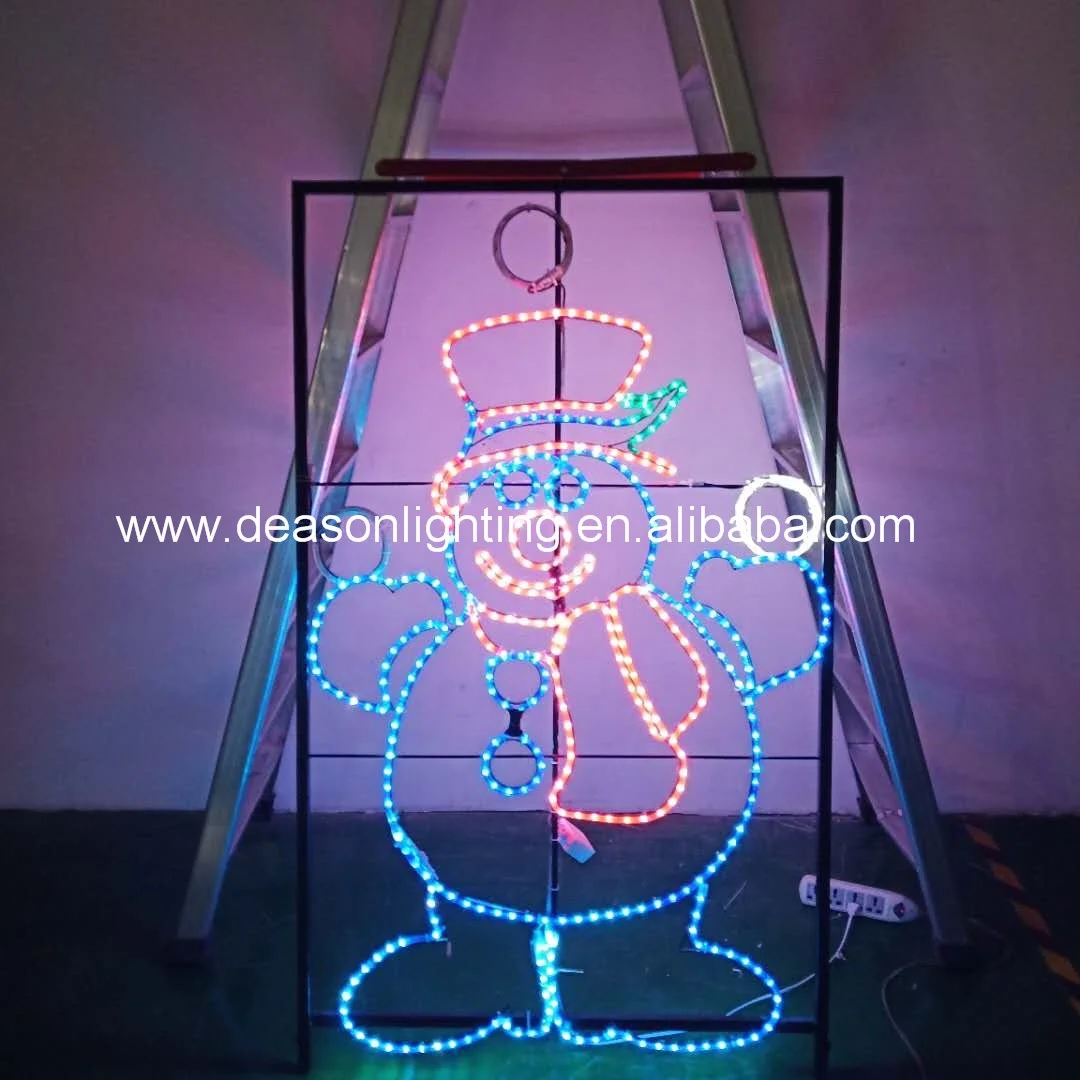 Outdoor Lighted Animated Silly Snowman