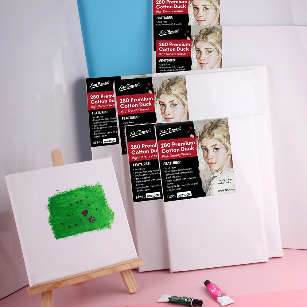 Xin Bowen Blank Canvas Board Wholesale Professional Custom Paint Canvas Painting for Beginners Artist Wood ECO Friendly