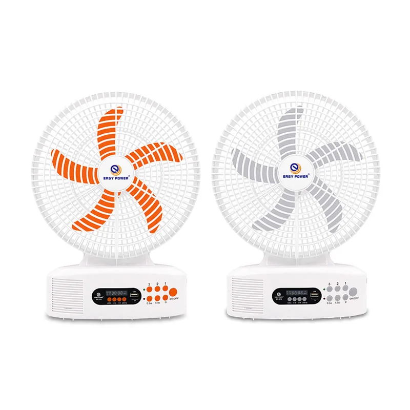 EP-312 Rechargeable Portable Personal Indoor Outdoor Desk Fan oscillate fan with led light