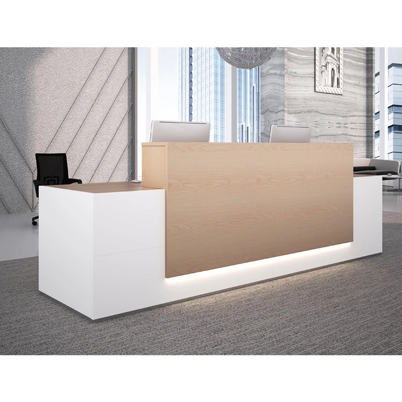 Wooden office furniture front reception desk Hotel hospital high quality reception desk