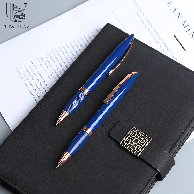 TTX New Product Kawaii Ballpoint Ball Point Case Set blue smoothly Personalized Color Parker Pen