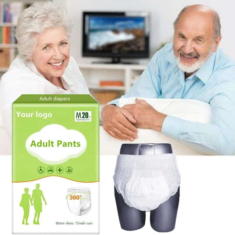 Wholesale High Quality Hospital Ultra Thick Disposable Adult Diaper Pull Up Pants Diapers For Elderly
