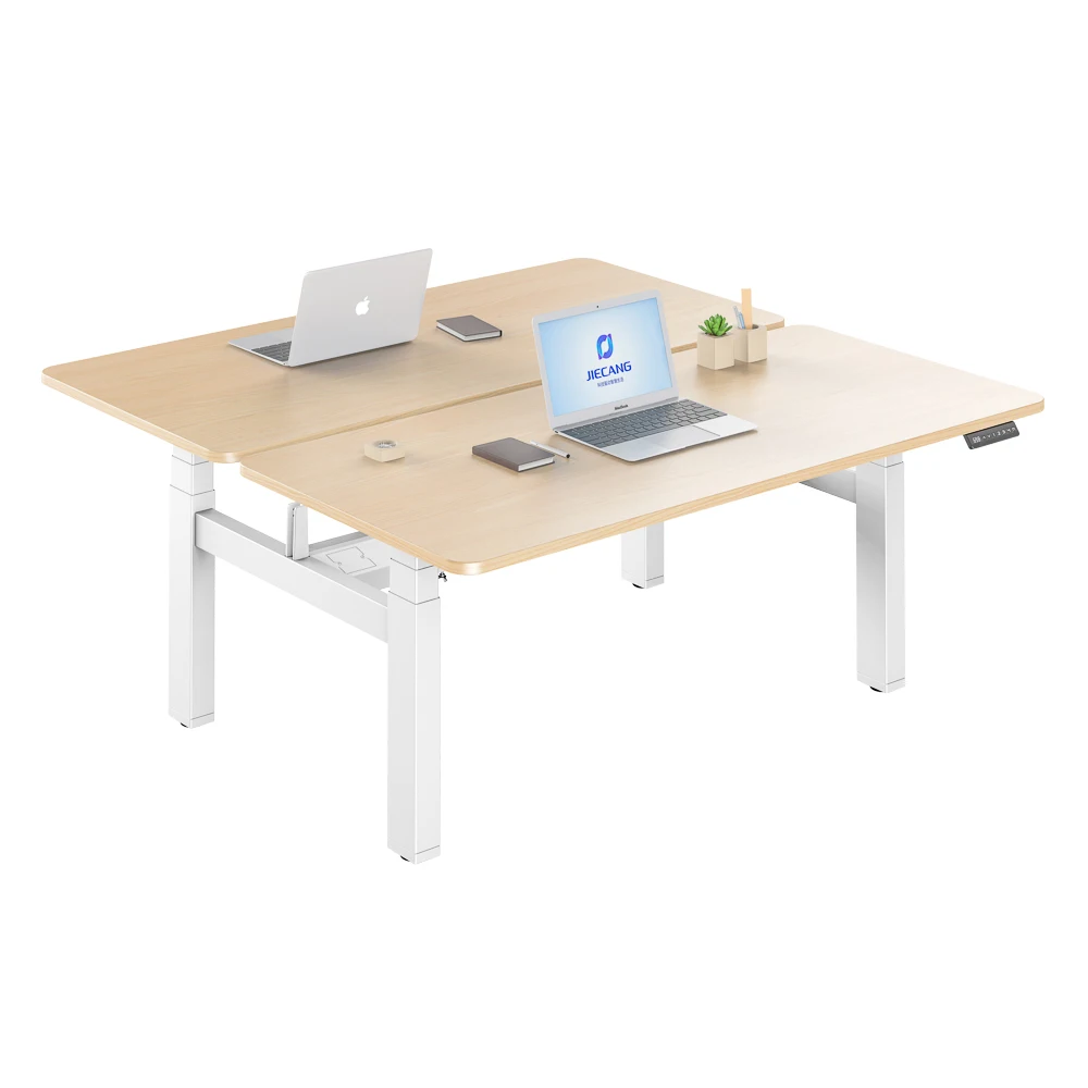 JIECANG Electrical Lifting Cable Management Automatic Oficina Standing Computer Desk
