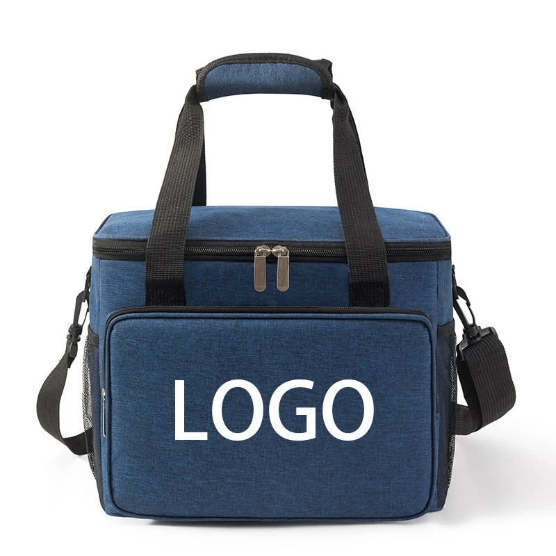 custom logo personalized thermal insulated lunch box with bag soft beach picnic fishing cooler tote bag for adults