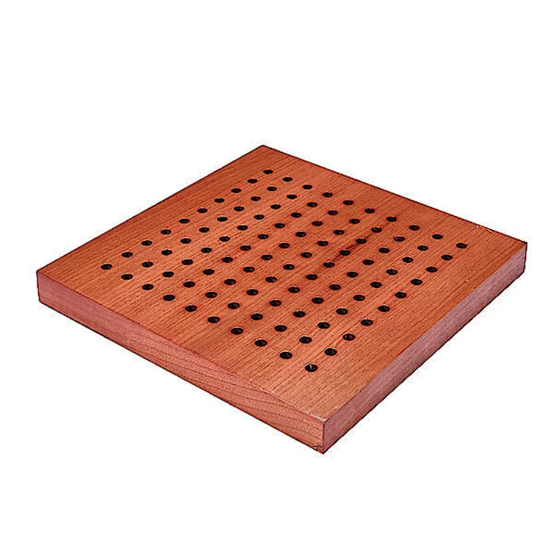 Wood QRD Diffuser Decorative Wooden Perforated Art Acoustic Panels sound absorbing board for ceiling
